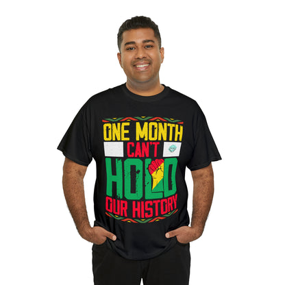 DCAL Juneteenth "Can't Hold Our History" Unisex Heavy Cotton Tee