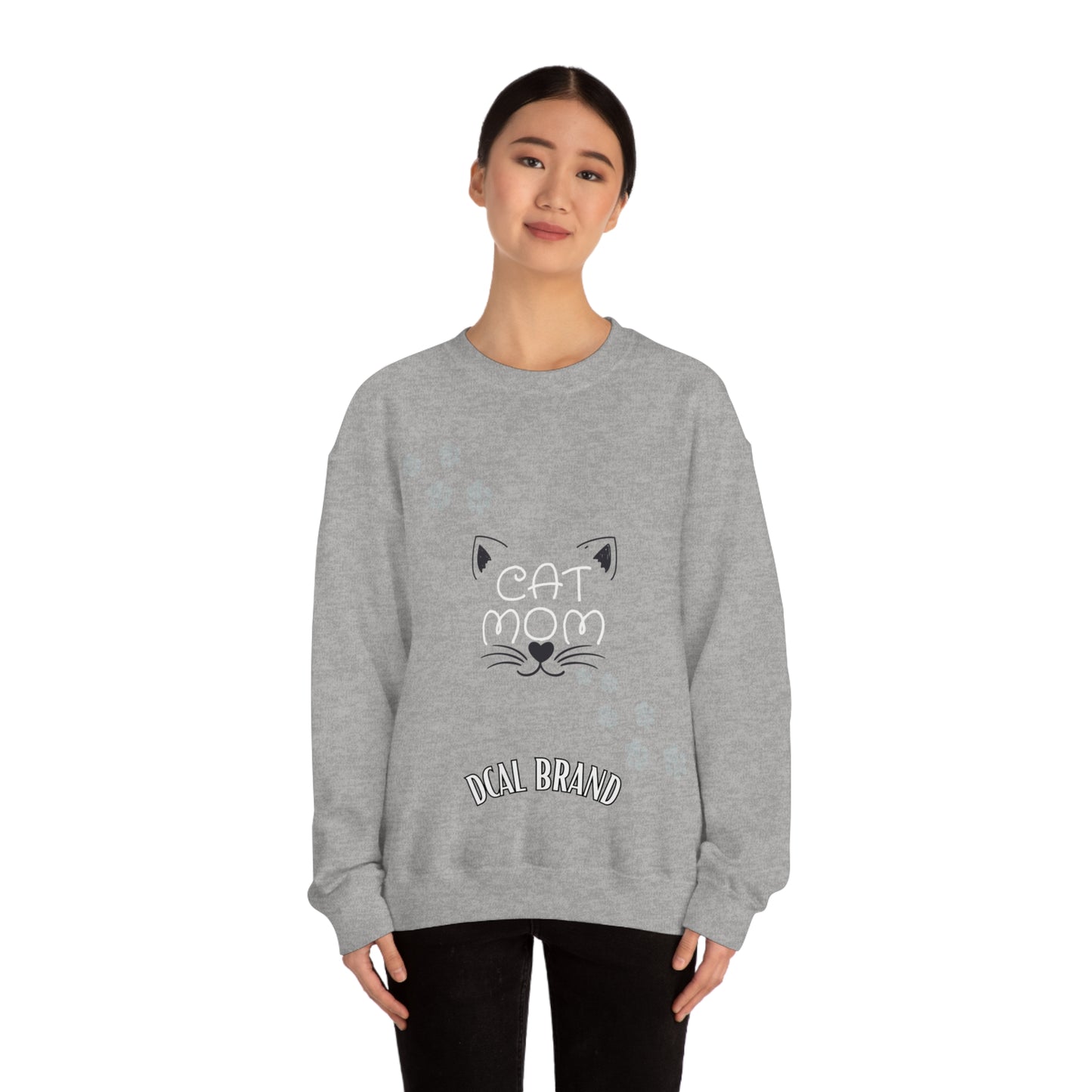 DCAL Meow Collection "Cat Mom" Unisex Heavy Blend™ Crewneck Sweatshirt