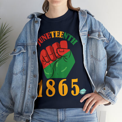 DCAL Juneteenth "1865 Fist" Unisex Heavy Cotton Tee