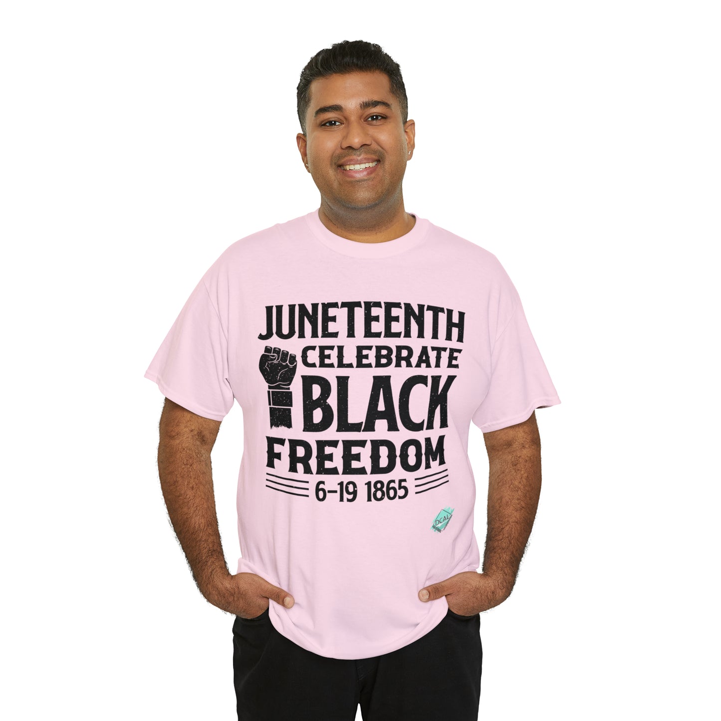 DCAL Juneteenth "Celebrate Freedom" Unisex Heavy Cotton Tee