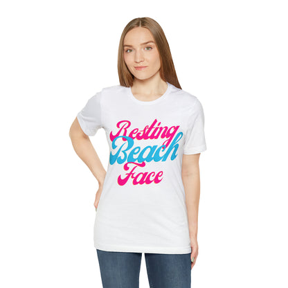 DCAL Beach Collection "Resting Beach Face" Unisex Jersey Short Sleeve Tee