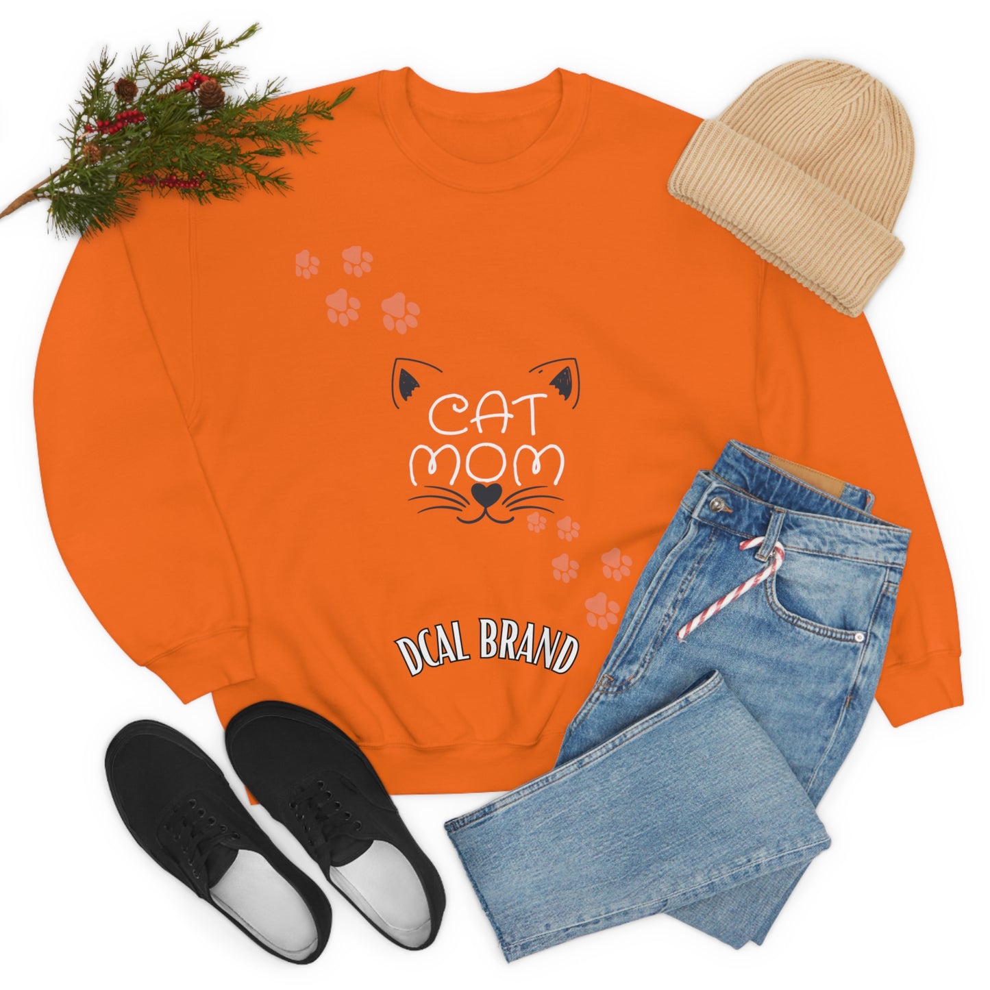 DCAL Meow Collection "Cat Mom" Unisex Heavy Blend™ Crewneck Sweatshirt