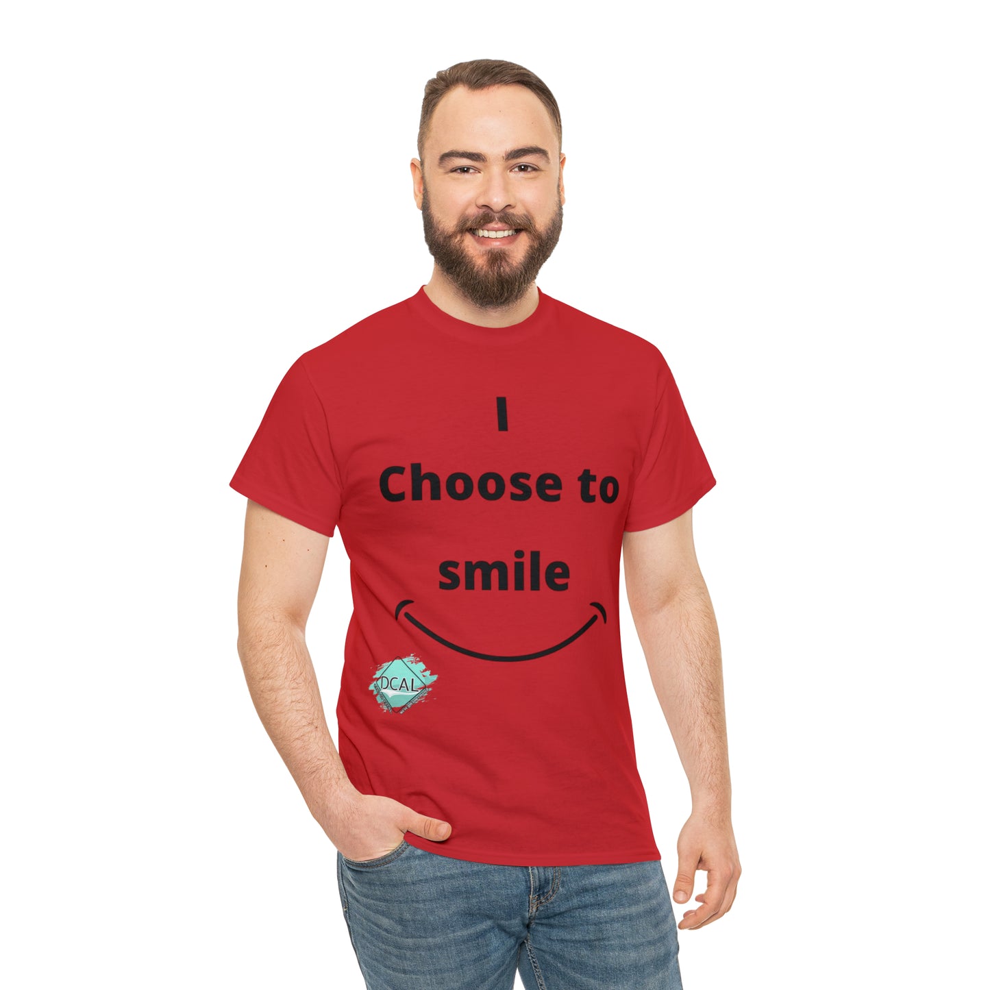 DCAL Graphic Tees "I Choose To Smile" Unisex Heavy Cotton Tee