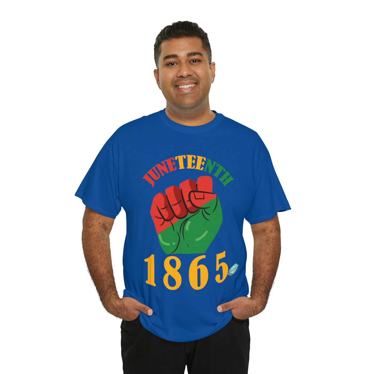 DCAL Juneteenth "1865 Fist" Unisex Heavy Cotton Tee