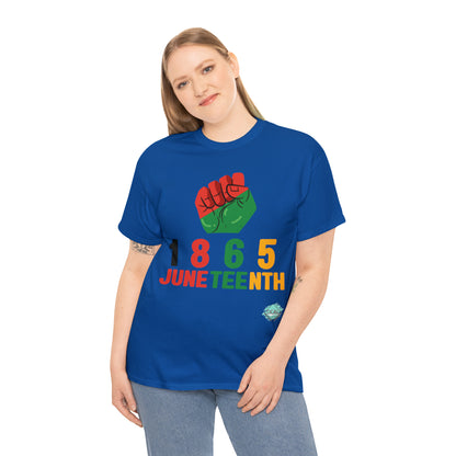 DCAL Juneteenth "1865 Fist" Unisex Heavy Cotton Tee