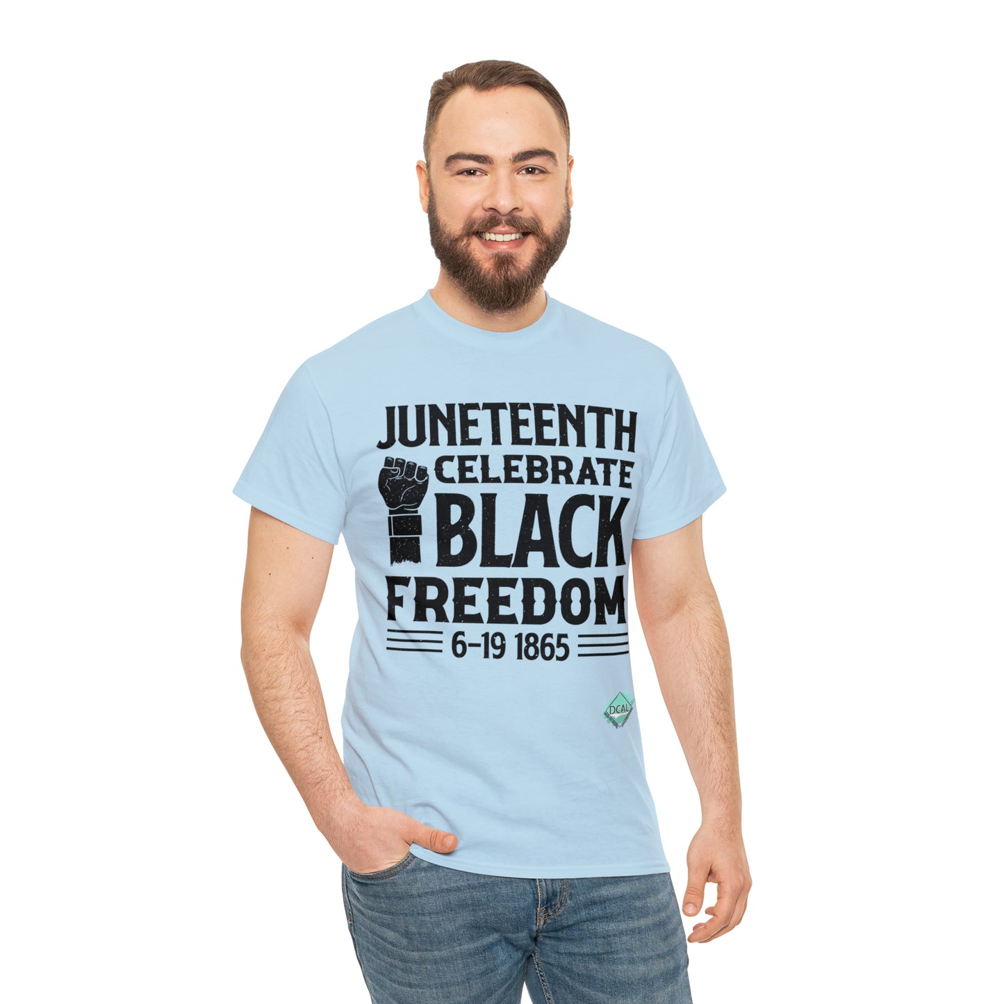 DCAL Juneteenth "Celebrate Freedom" Unisex Heavy Cotton Tee