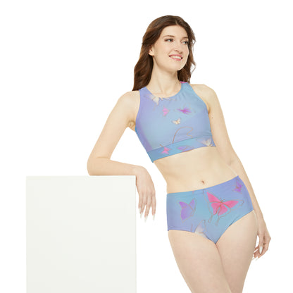 DCAL Swimwear "Butterfly" Sporty Bikini Set