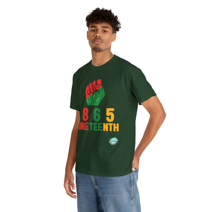 DCAL Juneteenth "1865 Fist" Unisex Heavy Cotton Tee