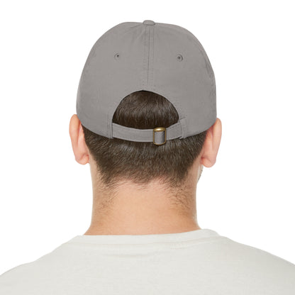 DCAL Accessories Dad Hat with Leather Patch (Rectangle)