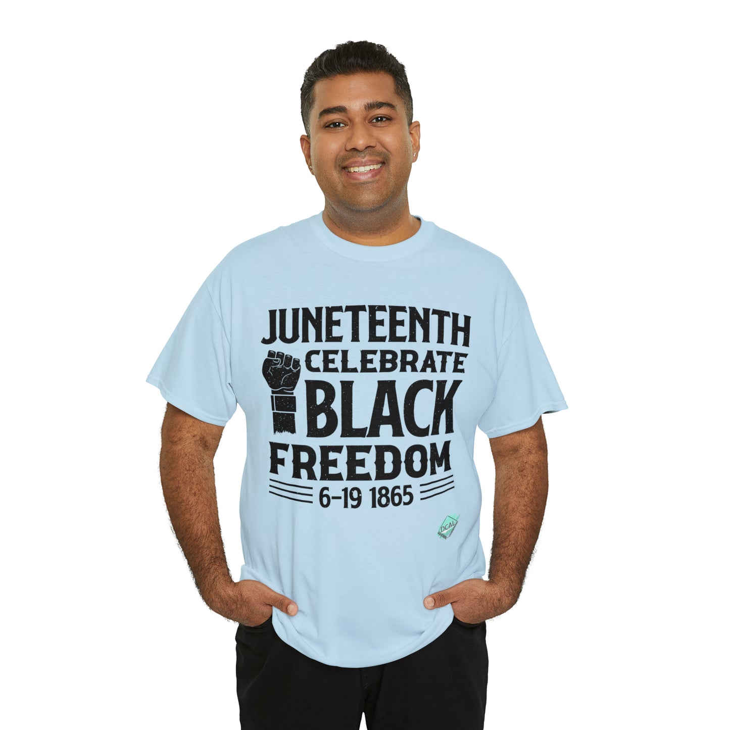 DCAL Juneteenth "Celebrate Freedom" Unisex Heavy Cotton Tee