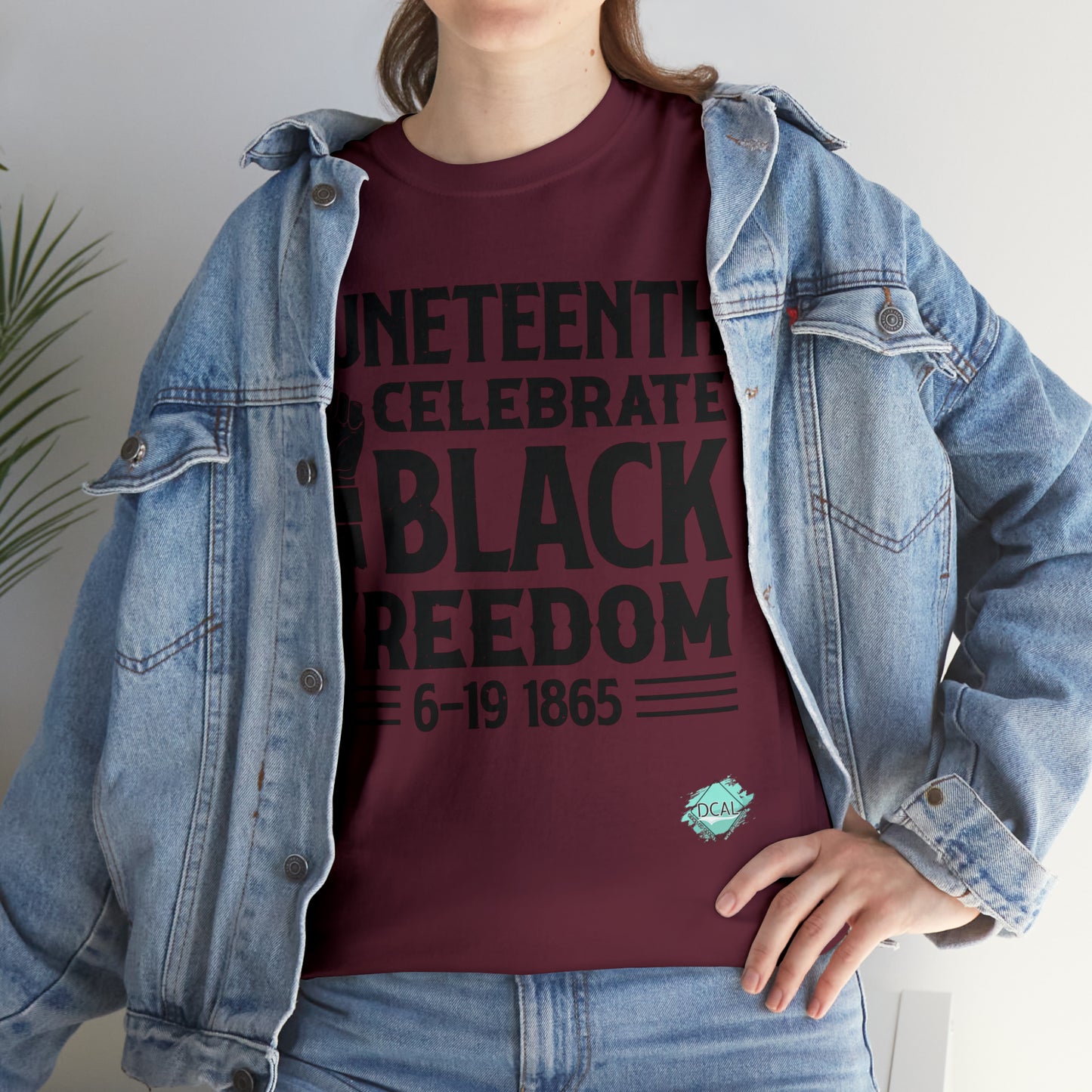 DCAL Juneteenth "Celebrate Freedom" Unisex Heavy Cotton Tee