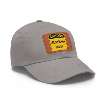 DCAL Accessories "Decaffeinated Human"  Hat with Leather Patch (Rectangle)