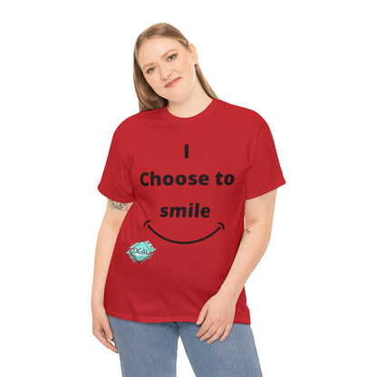 DCAL Graphic Tees "I Choose To Smile" Unisex Heavy Cotton Tee