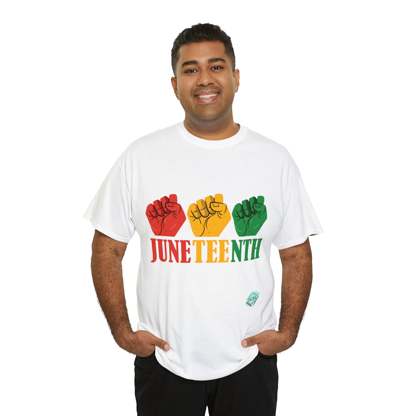 DCAL Juneteenth "3 Fist" Unisex Heavy Cotton Tee