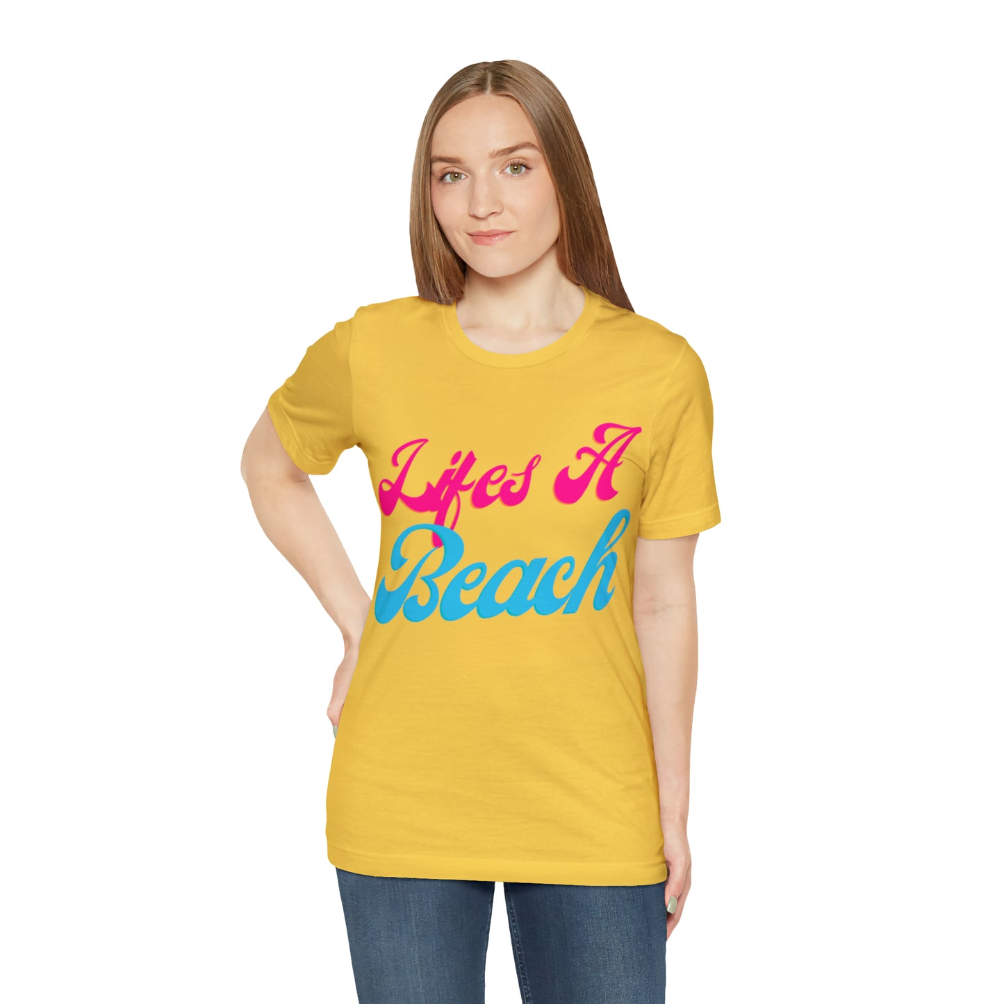 DCAL Beach Collection "Wifes a Beach" Unisex Jersey Short Sleeve Tee