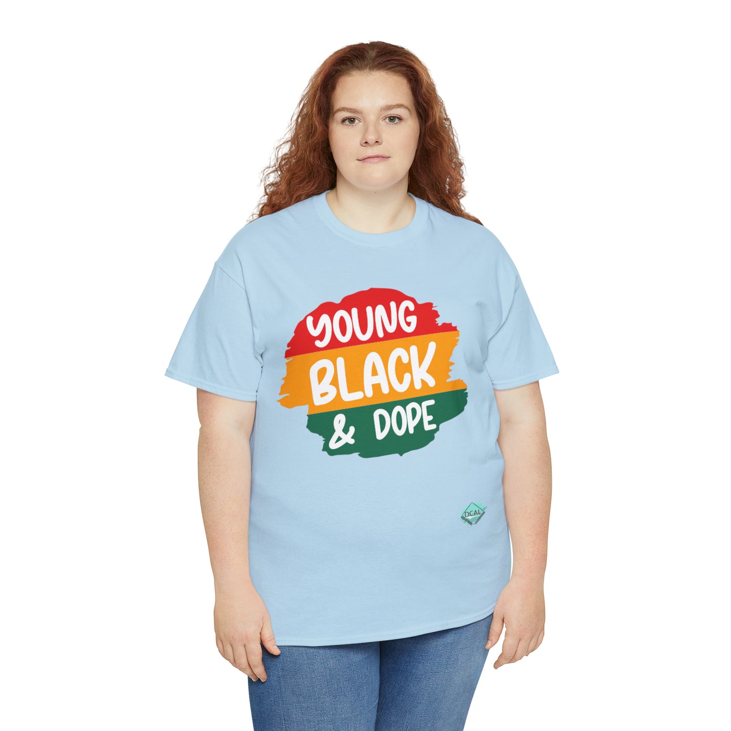 DCAL Juneteenth "Young Black and Dope" Unisex Heavy Cotton Tee