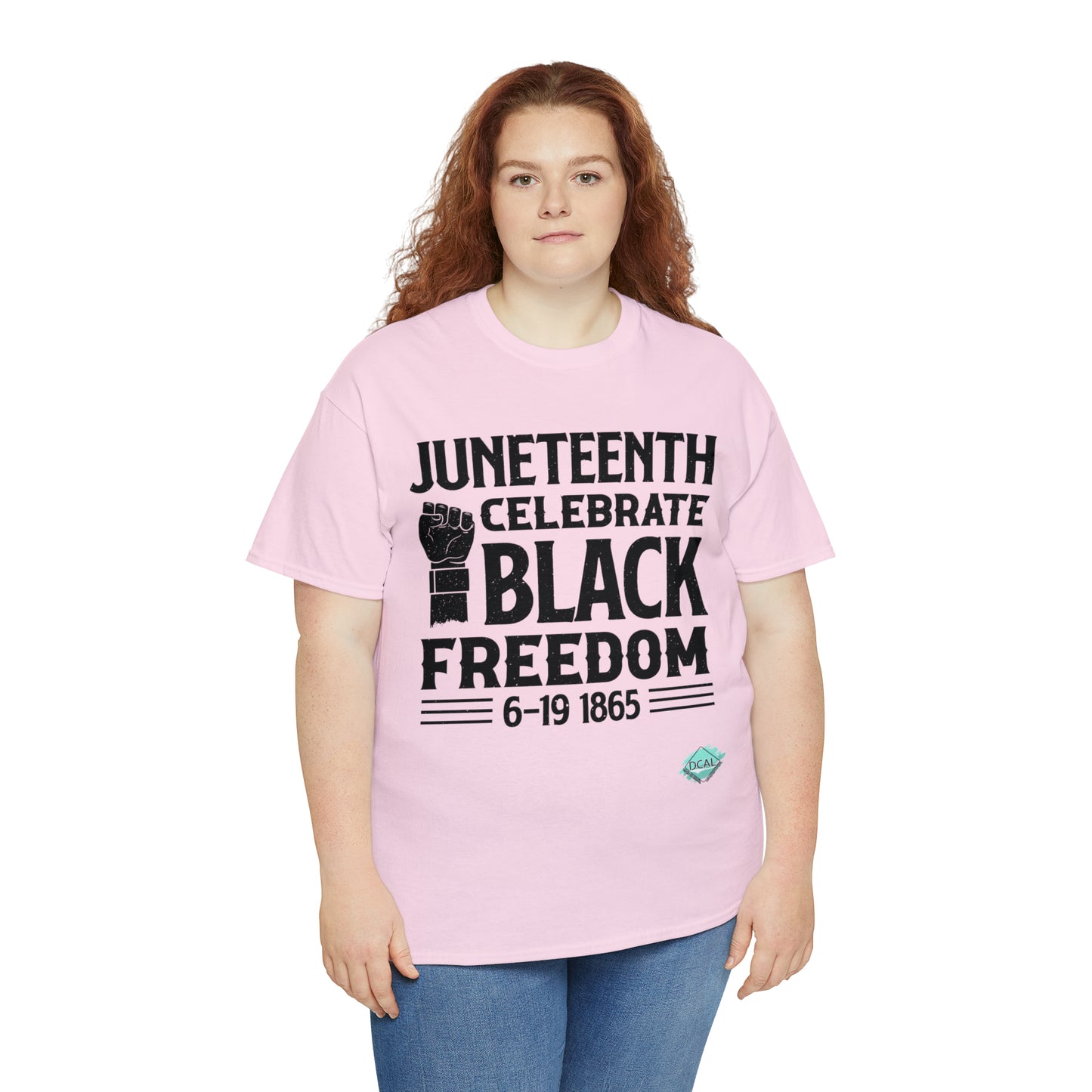 DCAL Juneteenth "Celebrate Freedom" Unisex Heavy Cotton Tee