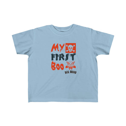 DCAL Kids Collection " First Boo" Baby Clothes Toddler's Fine Jersey Tee