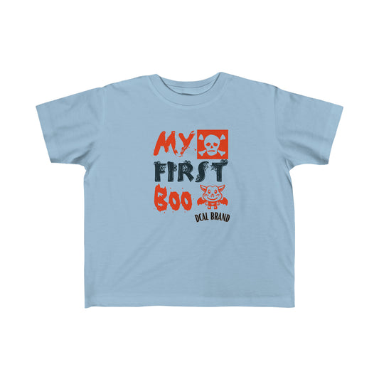 DCAL Kids Collection " First Boo" Baby Clothes Toddler's Fine Jersey Tee