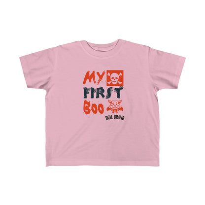 DCAL Kids Collection " First Boo" Baby Clothes Toddler's Fine Jersey Tee