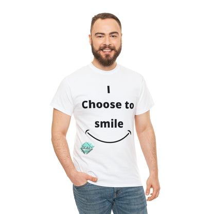 DCAL Graphic Tees "I Choose To Smile" Unisex Heavy Cotton Tee