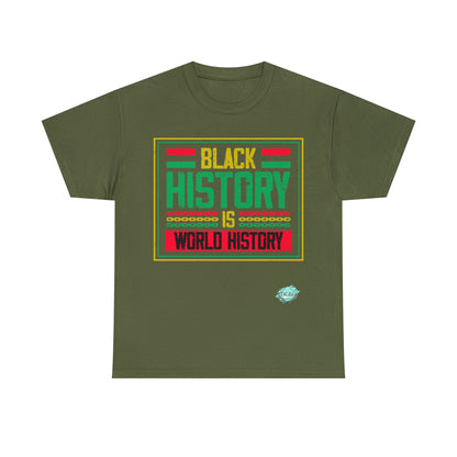 DCAL Juneteenth "World History" Unisex Heavy Cotton Tee