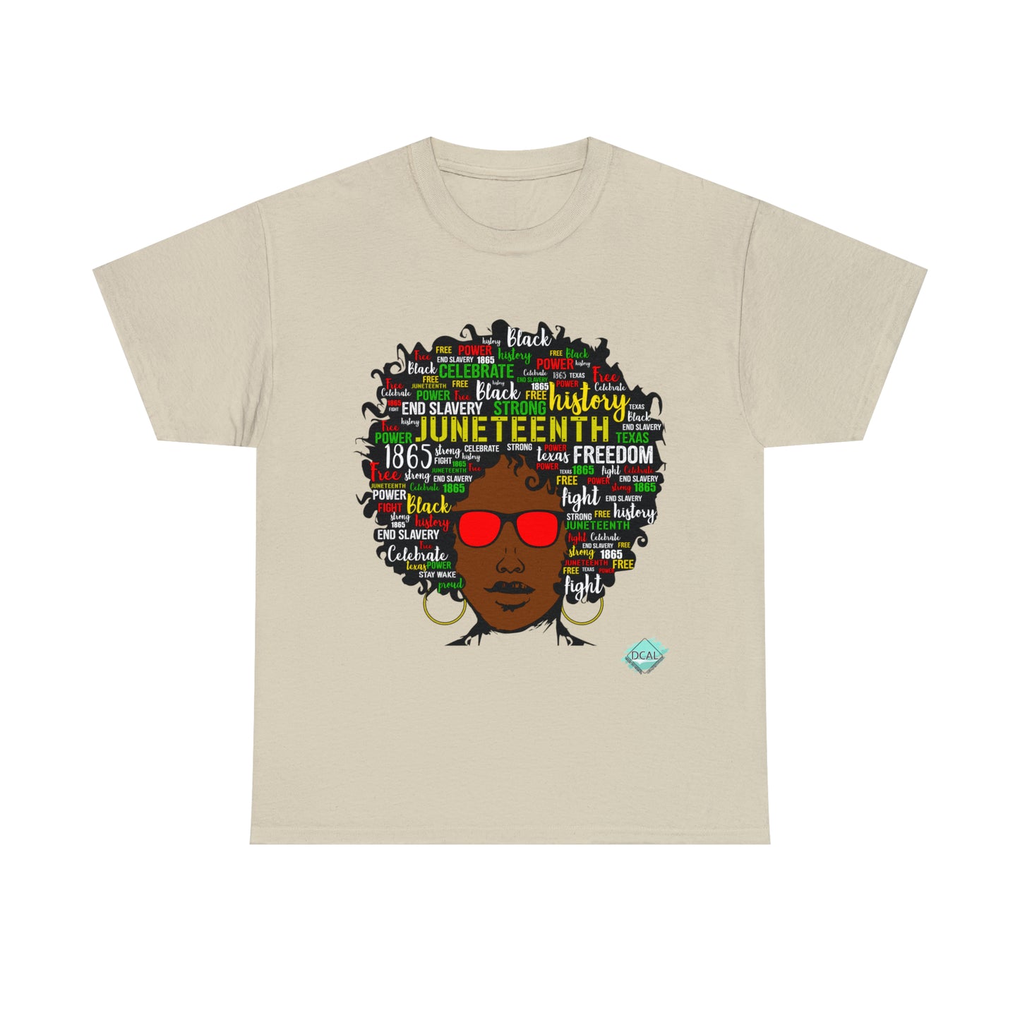 DCAL Juneteenth "Natural" Unisex Heavy Cotton Tee