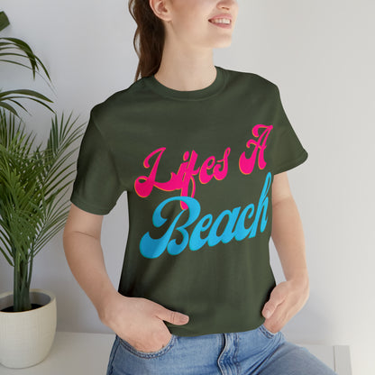 DCAL Beach Collection "Wifes a Beach" Unisex Jersey Short Sleeve Tee