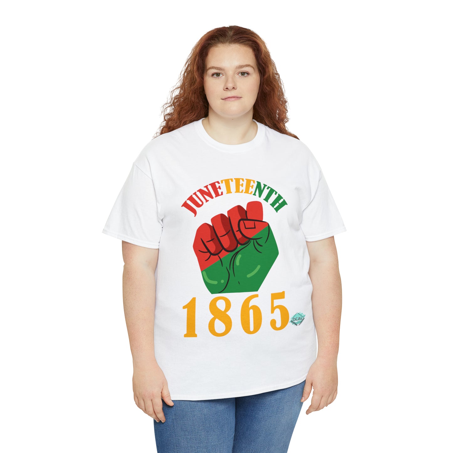 DCAL Juneteenth "1865 Fist" Unisex Heavy Cotton Tee