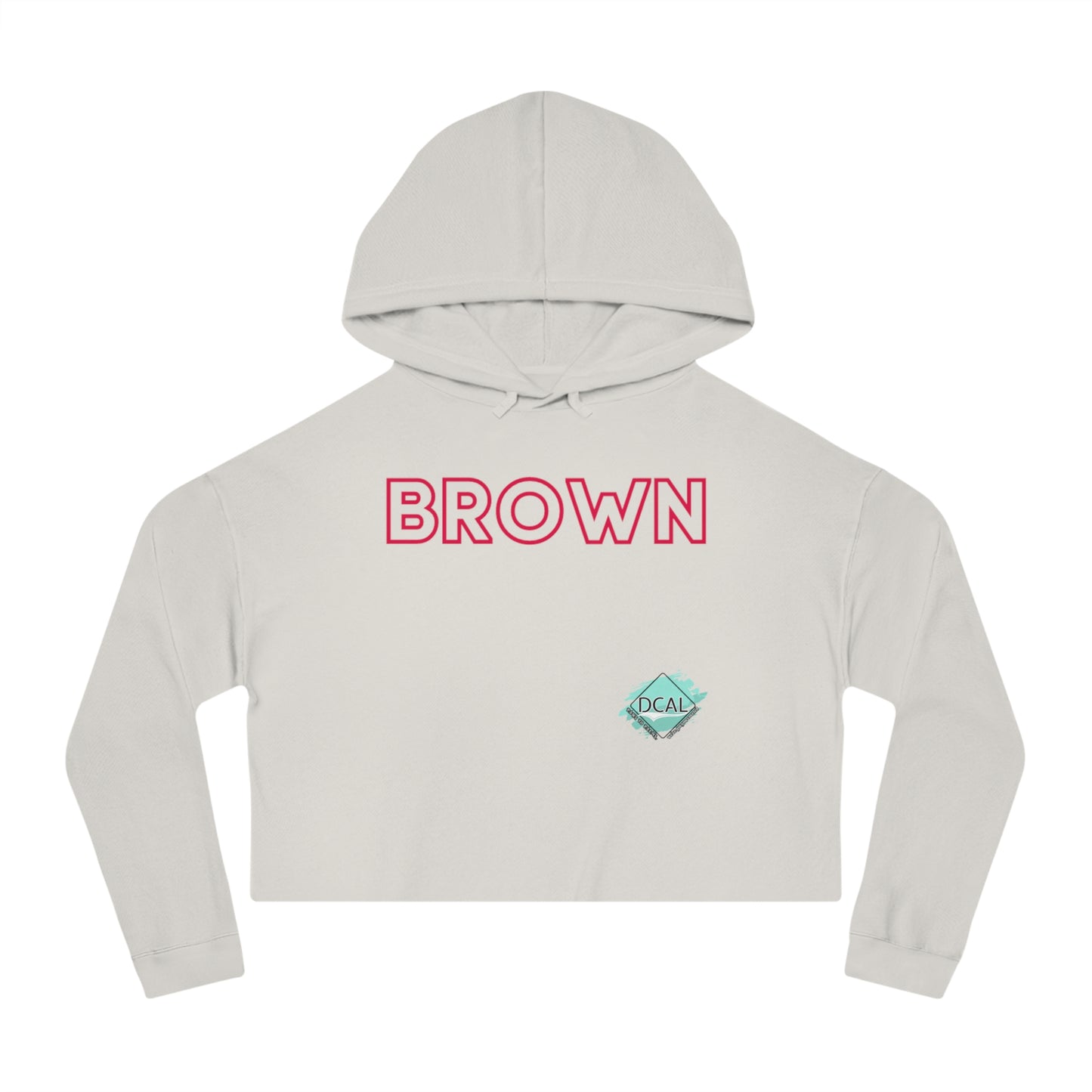 DCAL The Brown Collection Women’s Cropped Hooded Sweatshirt