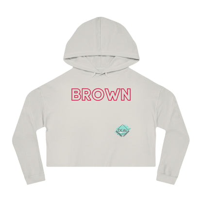 DCAL The Brown Collection Women’s Cropped Hooded Sweatshirt