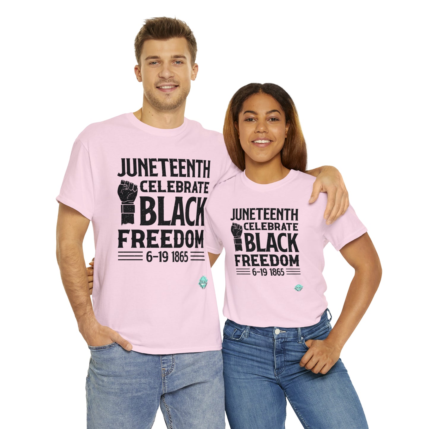 DCAL Juneteenth "Celebrate Freedom" Unisex Heavy Cotton Tee