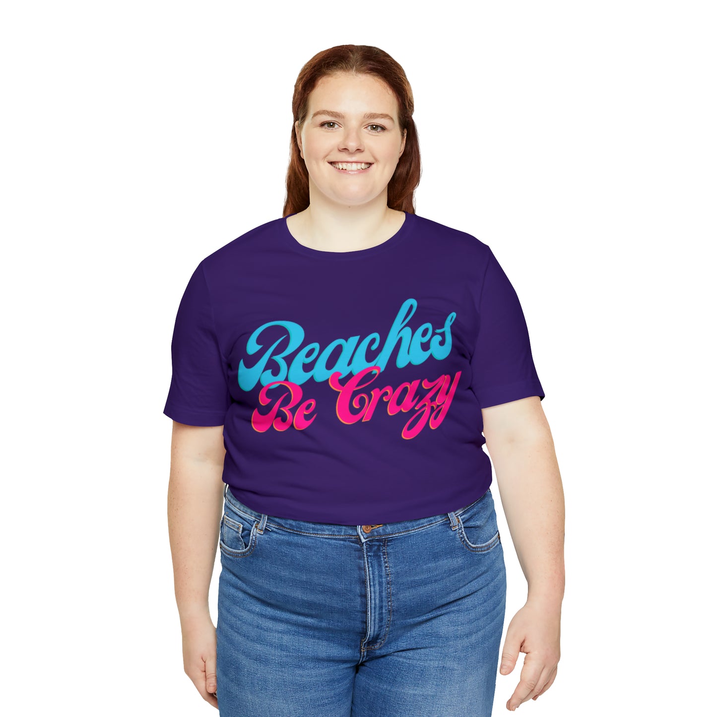 DCAL Beach Collection "Beaches Be Crazy' Unisex Jersey Short Sleeve Tee