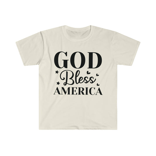 DCAL 4th of July "God" Unisex Softstyle T-Shirt