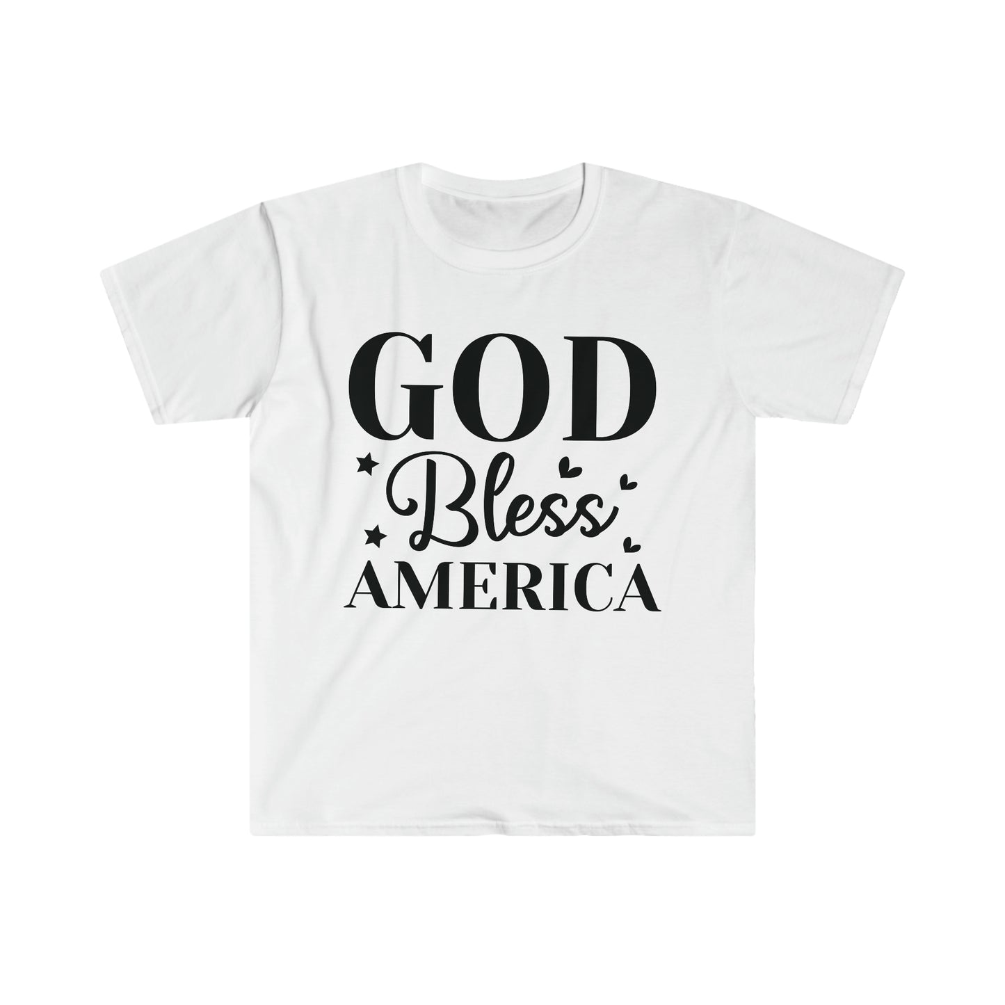 DCAL 4th of July "God" Unisex Softstyle T-Shirt