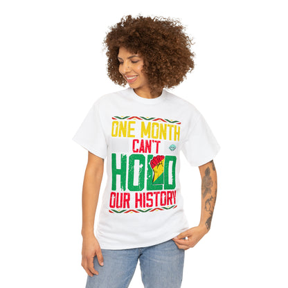 DCAL Juneteenth "Can't Hold Our History" Unisex Heavy Cotton Tee