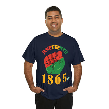 DCAL Juneteenth "1865 Fist" Unisex Heavy Cotton Tee