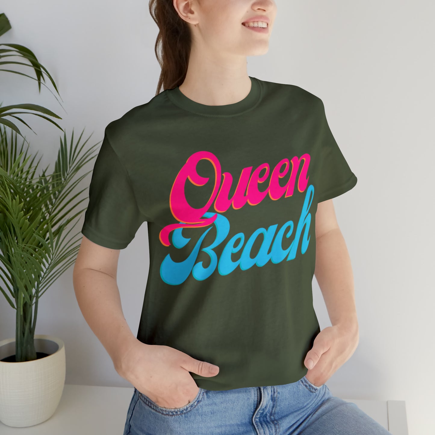 DCAL Beach Collection "Queen Beach" Unisex Jersey Short Sleeve Tee