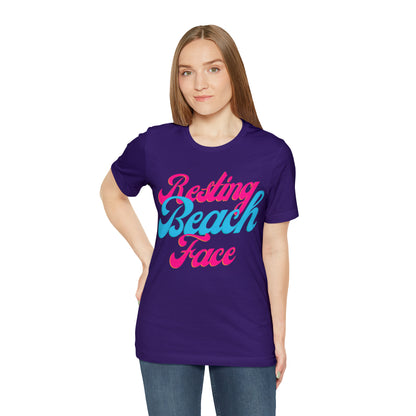 DCAL Beach Collection "Resting Beach Face" Unisex Jersey Short Sleeve Tee