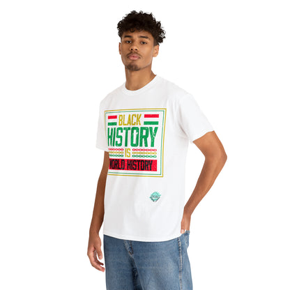 DCAL Juneteenth "World History" Unisex Heavy Cotton Tee