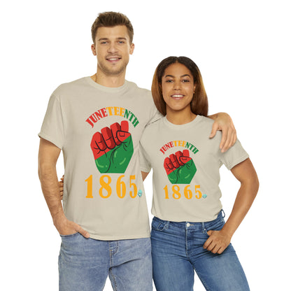 DCAL Juneteenth "1865 Fist" Unisex Heavy Cotton Tee