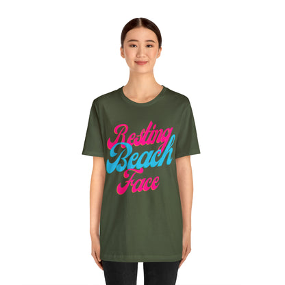 DCAL Beach Collection "Resting Beach Face" Unisex Jersey Short Sleeve Tee