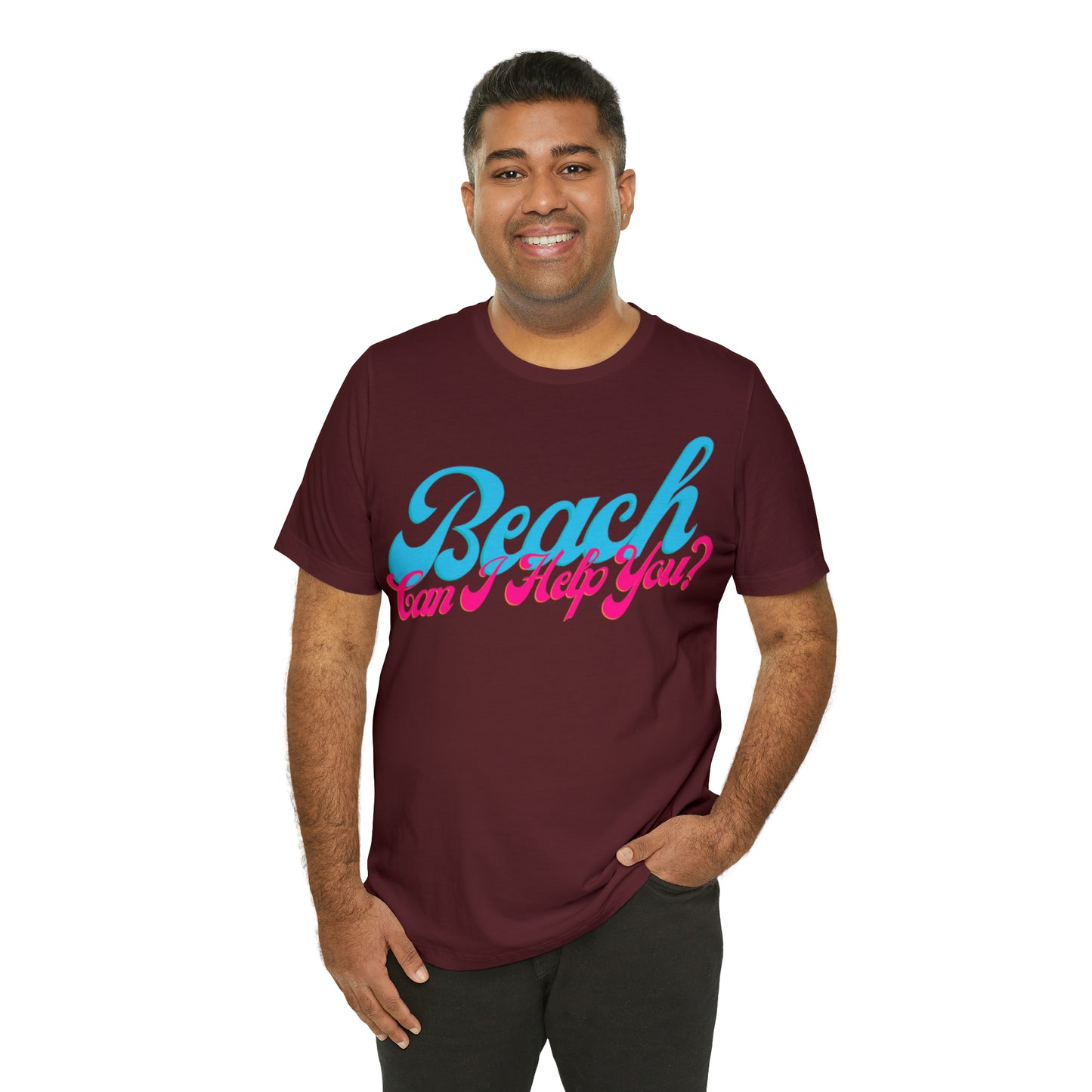 DCAL Beach Collection "Beach Can I Help You?' Unisex Jersey Short Sleeve Tee