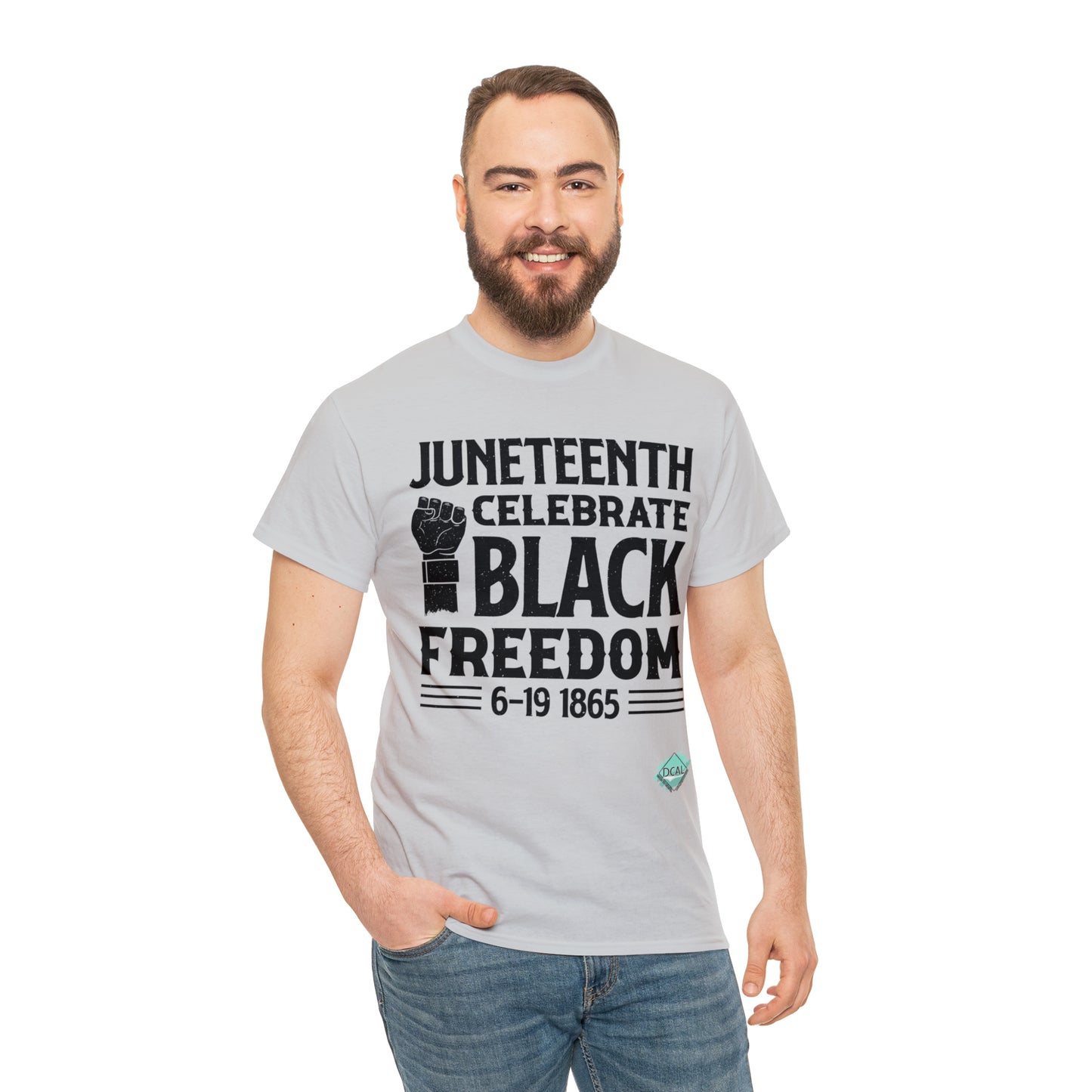 DCAL Juneteenth "Celebrate Freedom" Unisex Heavy Cotton Tee