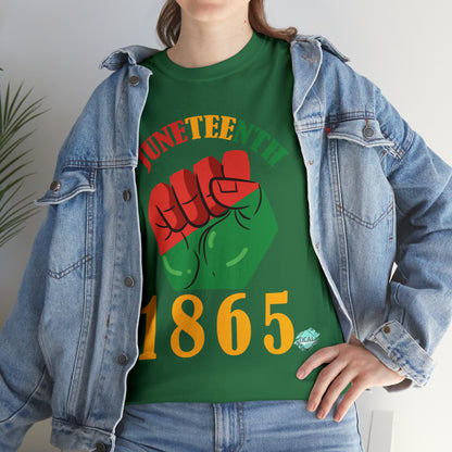 DCAL Juneteenth "1865 Fist" Unisex Heavy Cotton Tee