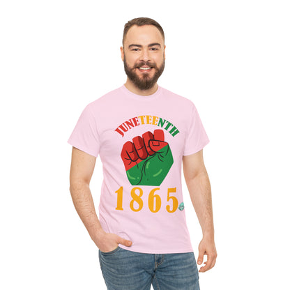 DCAL Juneteenth "1865 Fist" Unisex Heavy Cotton Tee