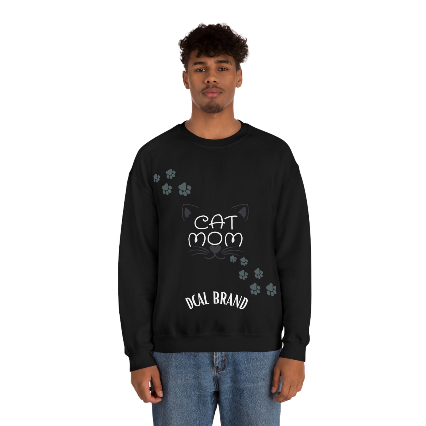 DCAL Meow Collection "Cat Mom" Unisex Heavy Blend™ Crewneck Sweatshirt