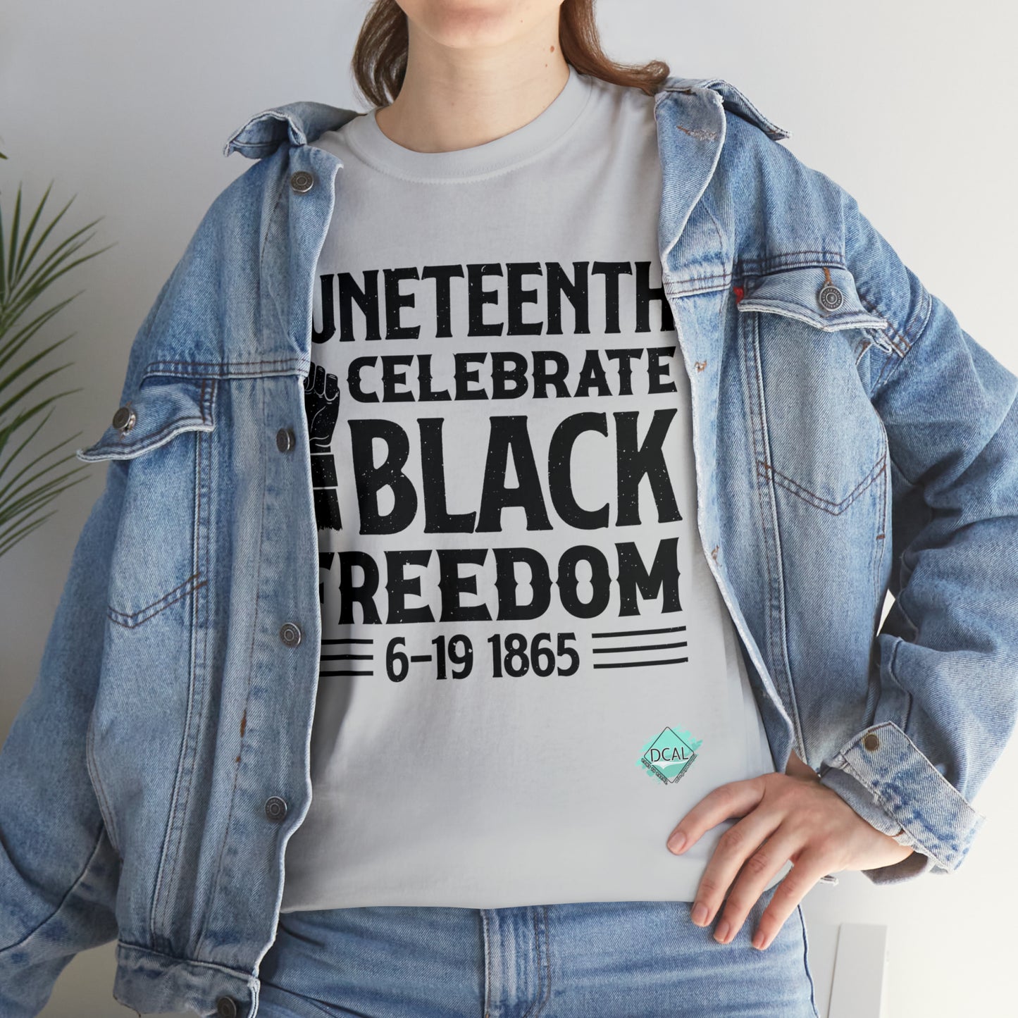 DCAL Juneteenth "Celebrate Freedom" Unisex Heavy Cotton Tee