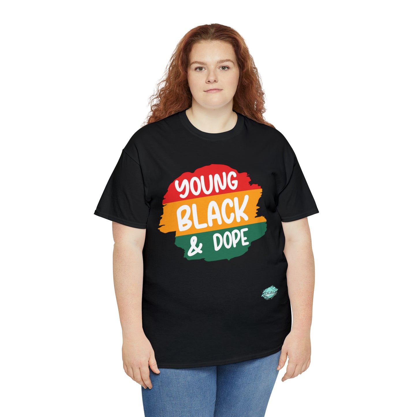 DCAL Juneteenth "Young Black and Dope" Unisex Heavy Cotton Tee