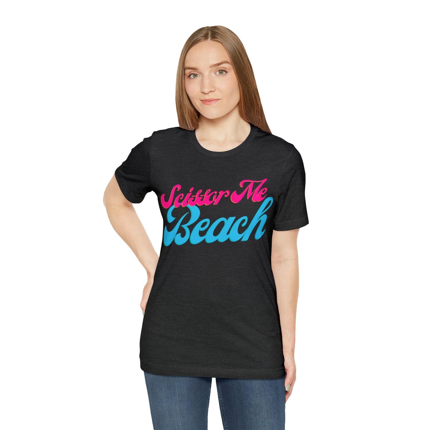 DCAL Beach Collection "Scissor Me Beach" Unisex Jersey Short Sleeve Tee